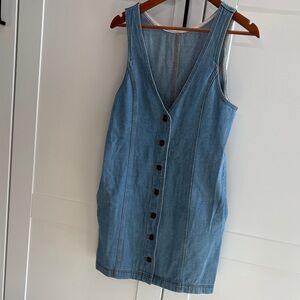 Blue Denim Button-Down Dress
